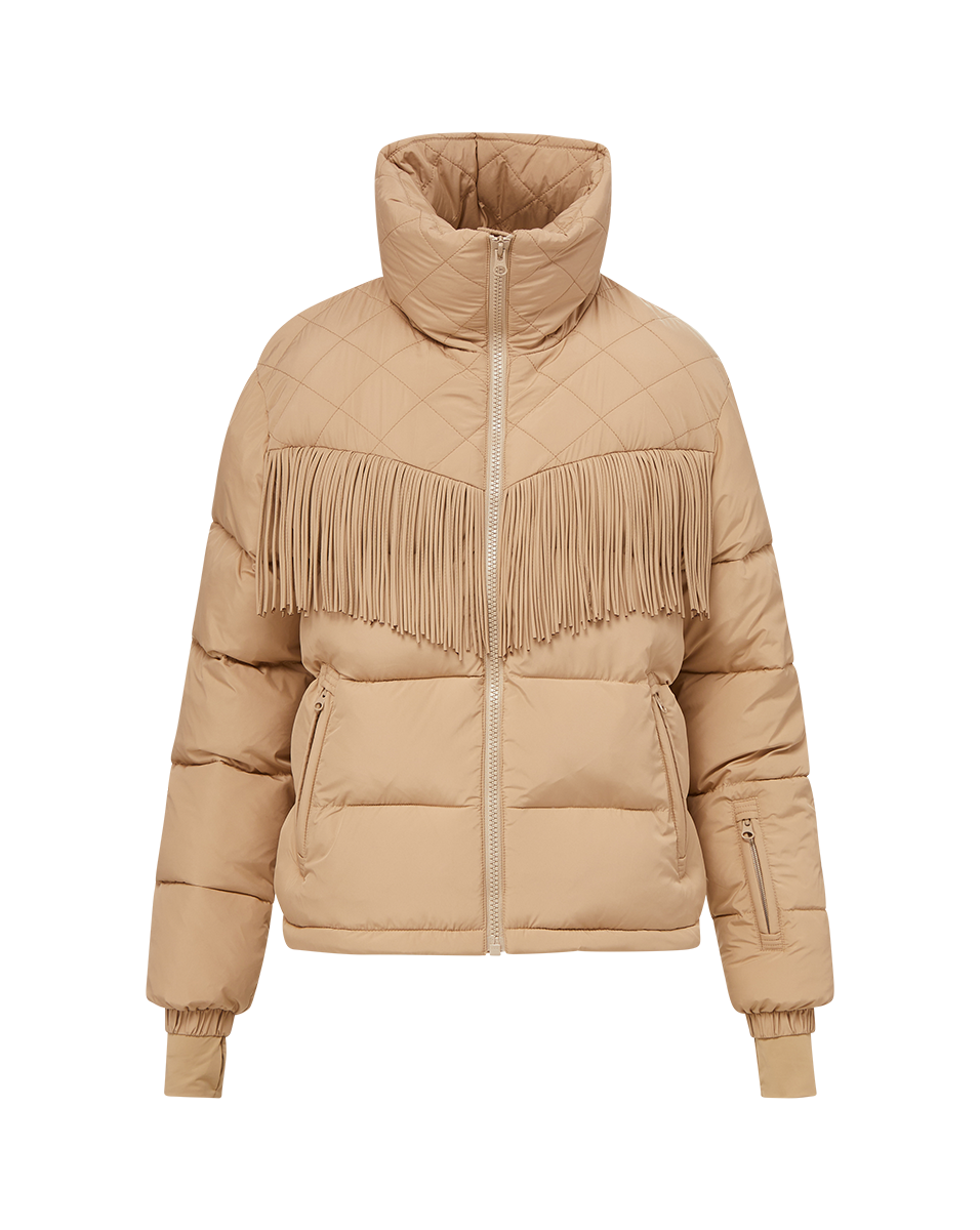 Veronica Beard Fairbanks Fox Puffer Jacket - Khaki