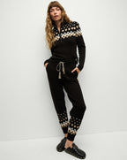 Veronica Beard Fairbanks Blanche Knit Turtleneck - Black