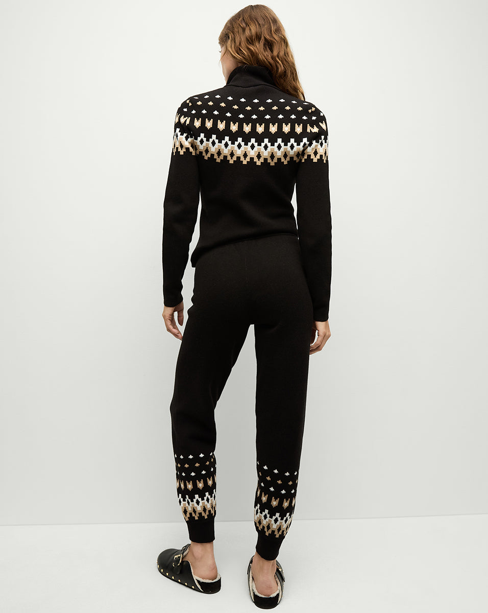 Veronica Beard Fairbanks JoJo Knit Jogger - Black