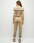 Veronica Beard Fairbanks JoJo Knit Jogger - Khaki
