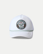 Veronica Beard Sports Club Trucker Hat - White/Green