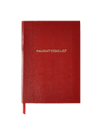 Veronica Beard Lizard-Embossed Notebook Red