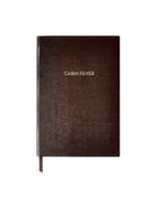 Veronica Beard Lizard-Embossed Notebook Chocolate