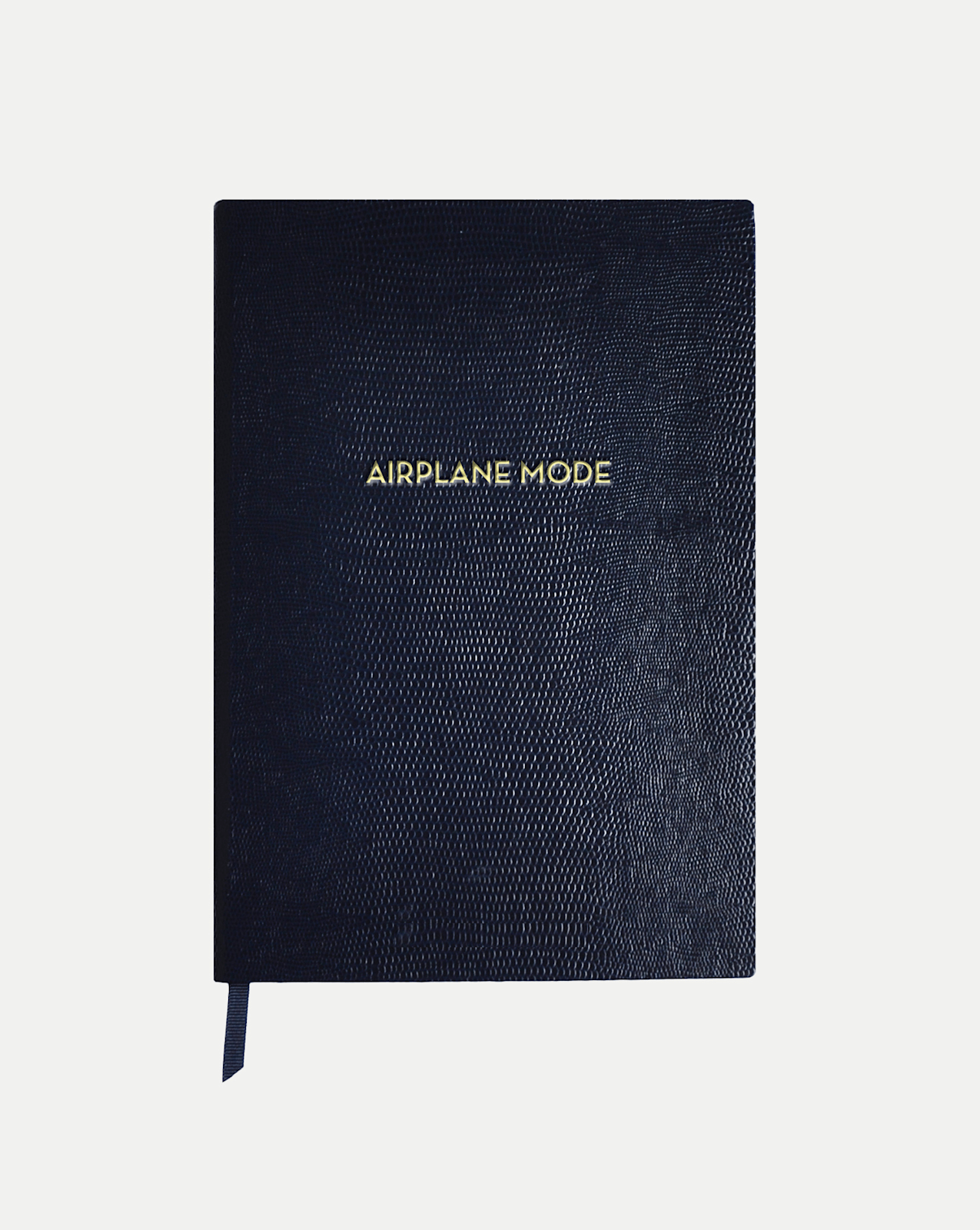 Veronica Beard Lizard-Embossed Notebook - Midnight