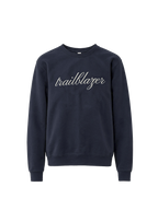 Veronica Beard Navy blue crewneck sweatshirt with white script.
