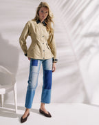 Veronica Beard Dylan Patchwork Straight-Leg Jean - Time Lapse