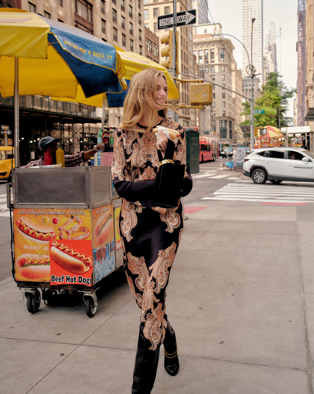 Veronica Beard Lupita Paisley Maxi Dress - Black Multi