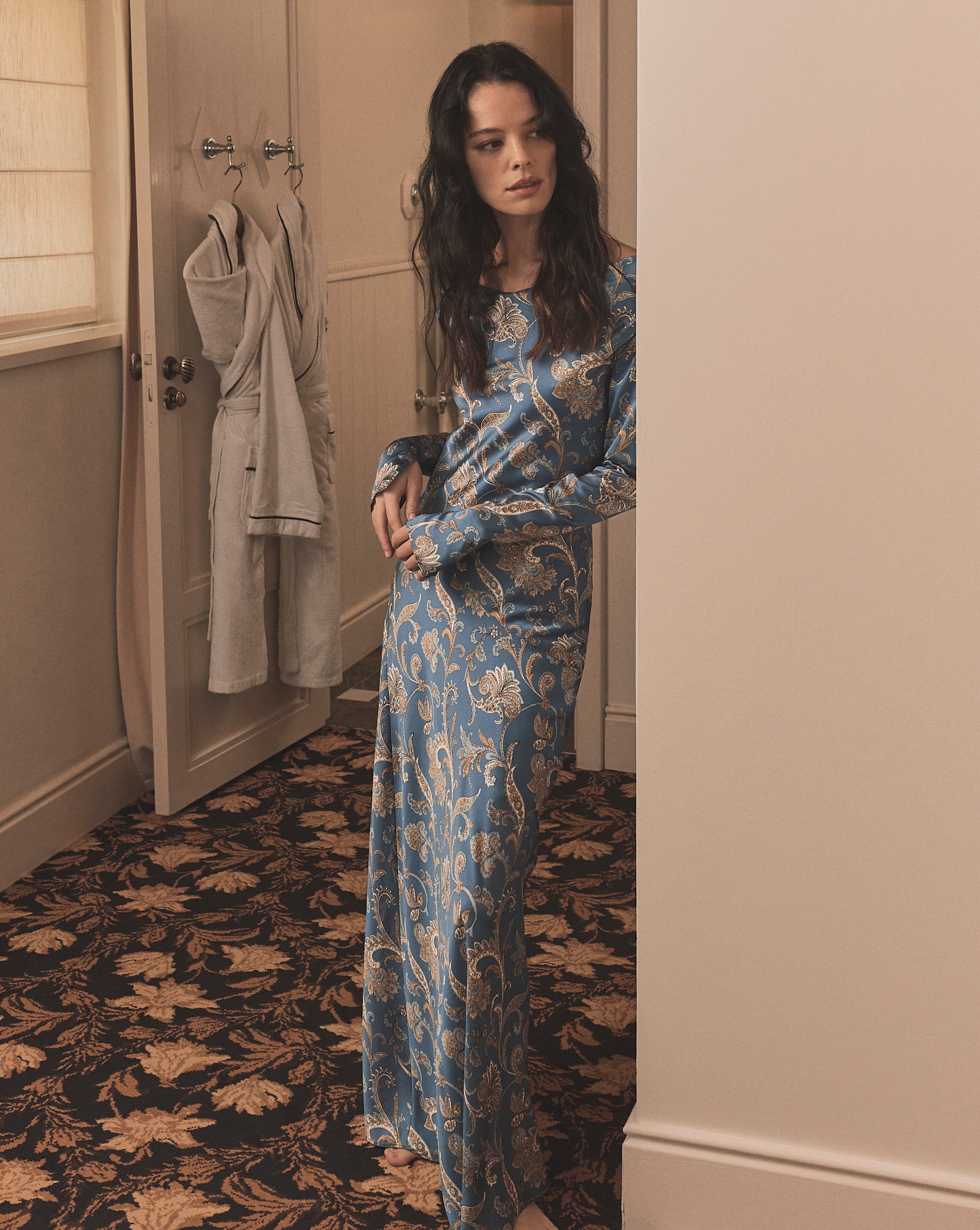 Veronica Beard Ember Silk-Blend Maxi Dress | Blue Coast Multi | Size 8 Veronica Beard Ember Silk-Blend Maxi Dress | Blue Coast Multi | Size 8