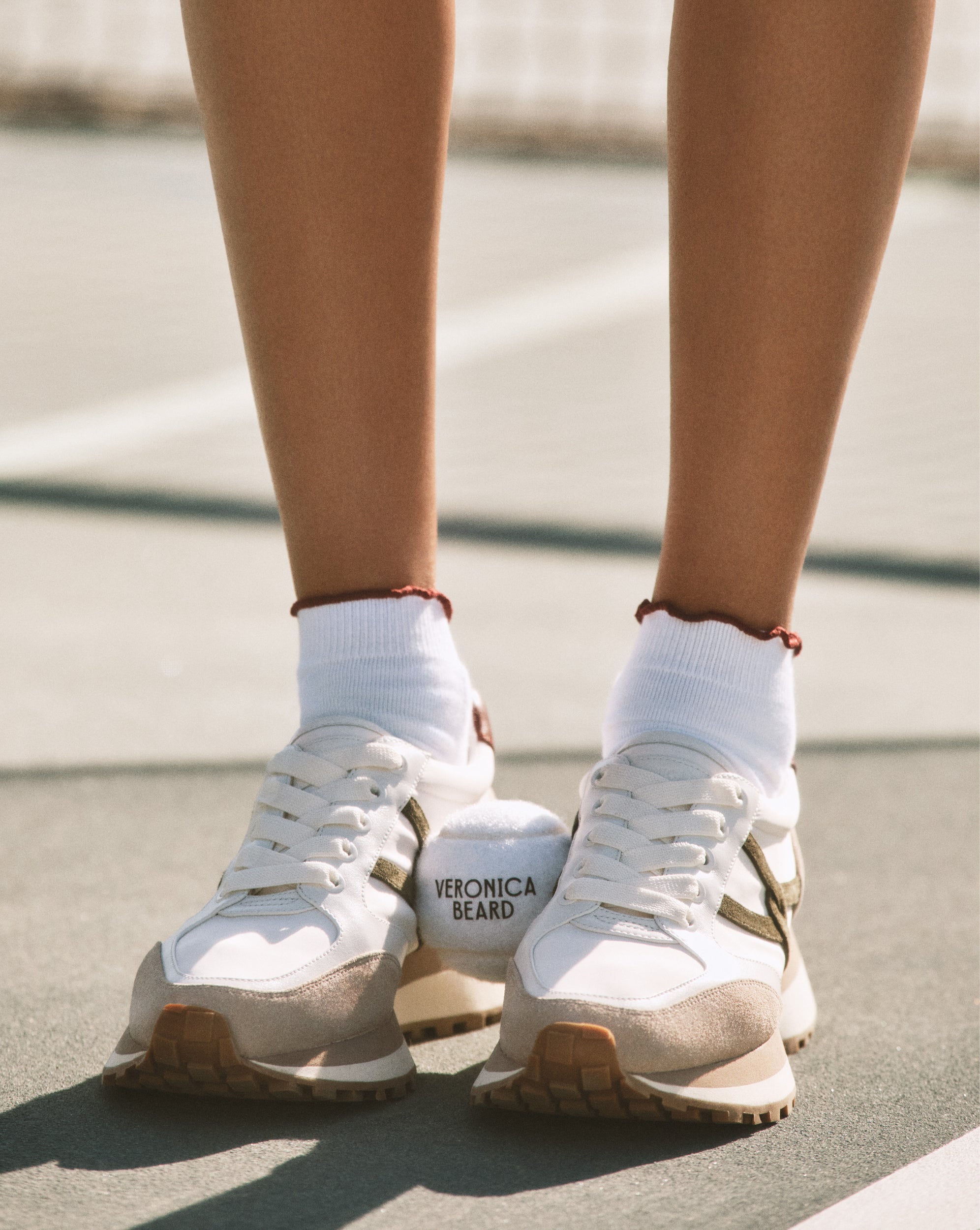 Veronica Beard Valentina Sneaker - Lily/Thyme/Terracotta