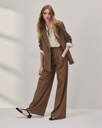 Veronica Beard Rimini Wide-Leg Pant - Malt Multi
