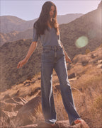 Veronica Beard Kasey Wide-Leg Jean - City Stroll