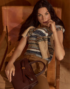 Veronica Beard Jerrel Wool-Blend Cropped Tank Top - Whisky Multi
