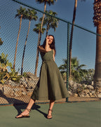 Veronica Beard Ennis Belted Midi Dress