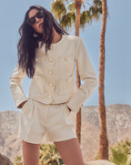 Veronica Beard Devina Short - Ecru