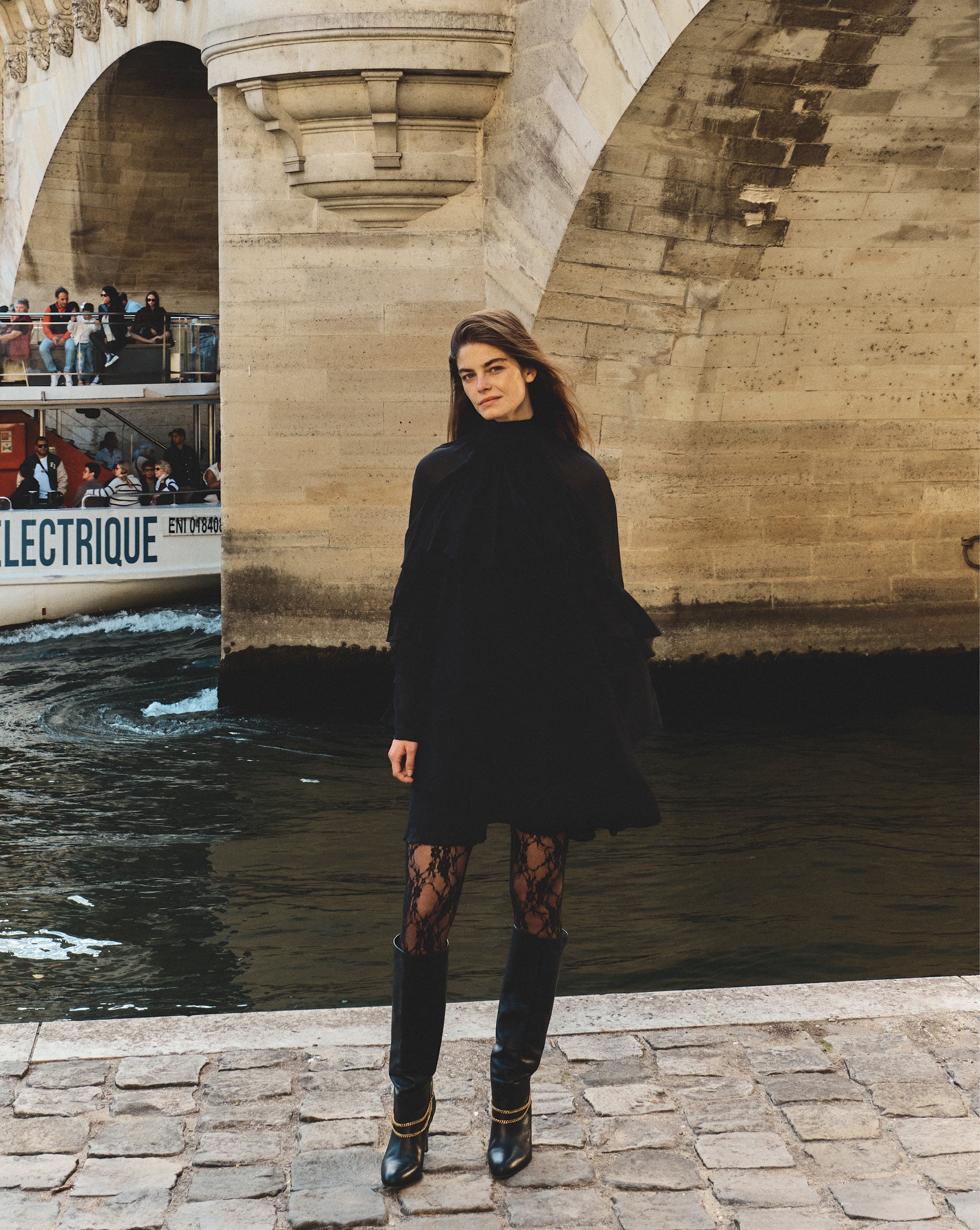 Adlington Silk Mini Dress in Black | Veronica Beard