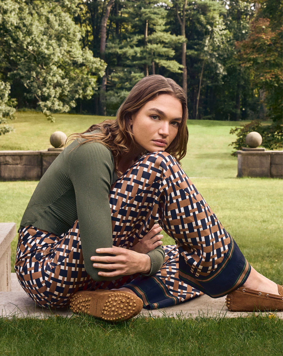 Jia Boating Loafer in Hazelwood | Veronica Beard