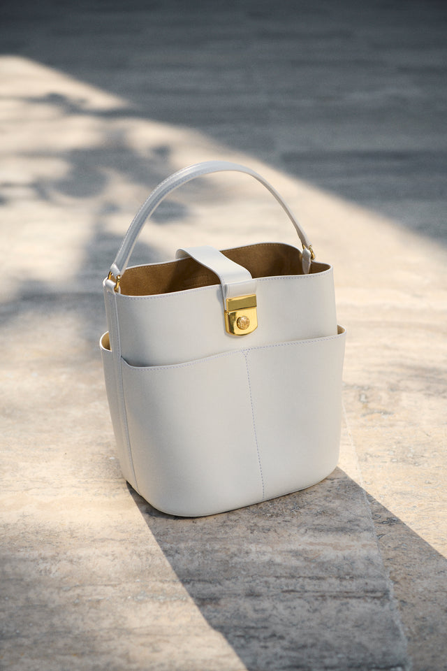 Large Crest Lock Bucket Bag | Veronica Beard