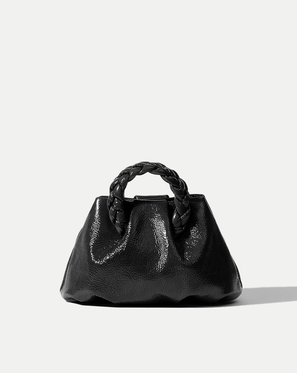 Black Gloss Bombon Bag | Veronica Beard