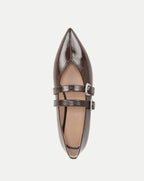 Veronica Beard Bancroft Leather Mary Jane Flat - Espresso