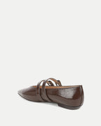 Veronica Beard Bancroft Leather Mary Jane Flat - Espresso