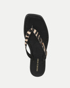 Veronica Beard Clea Calf Hair Flip-Flop Sandal - Ziger