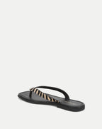 Veronica Beard Clea Calf Hair Flip-Flop Sandal - Ziger