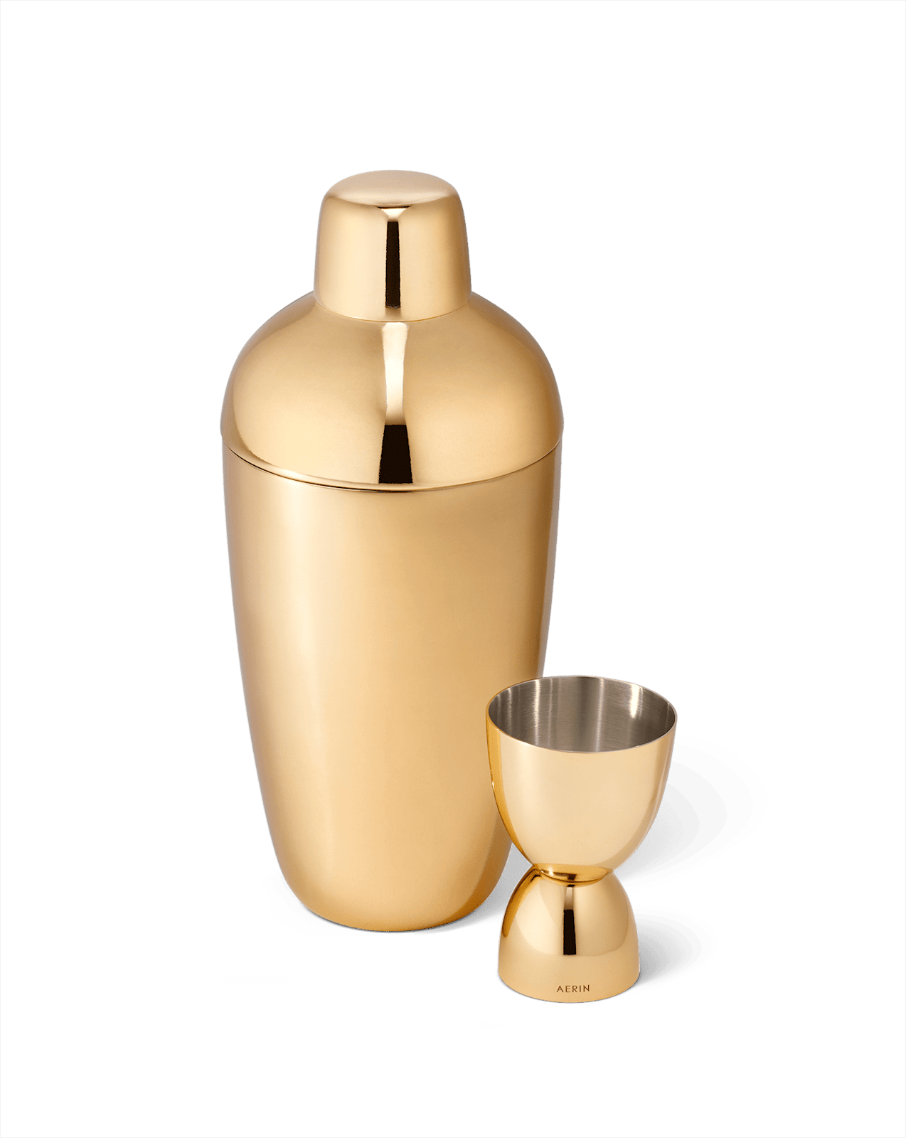 Veronica Beard Fausto Jigger & Shaker Set Gold