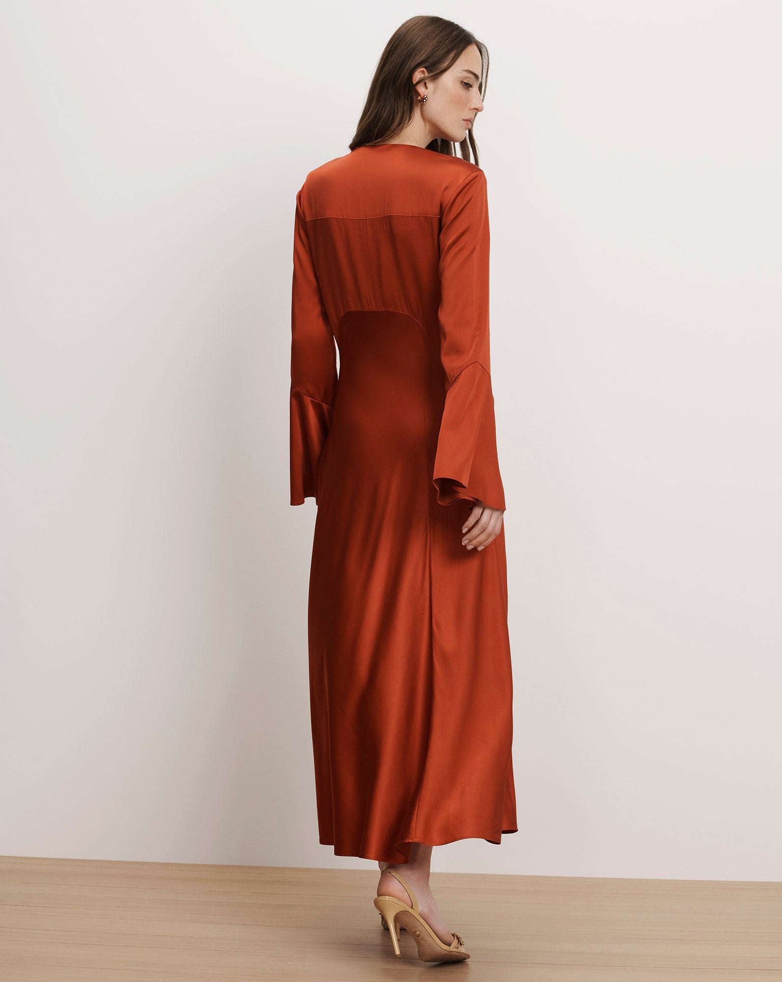 Veronica Beard Ezri Midi Dress - Carnelian Red