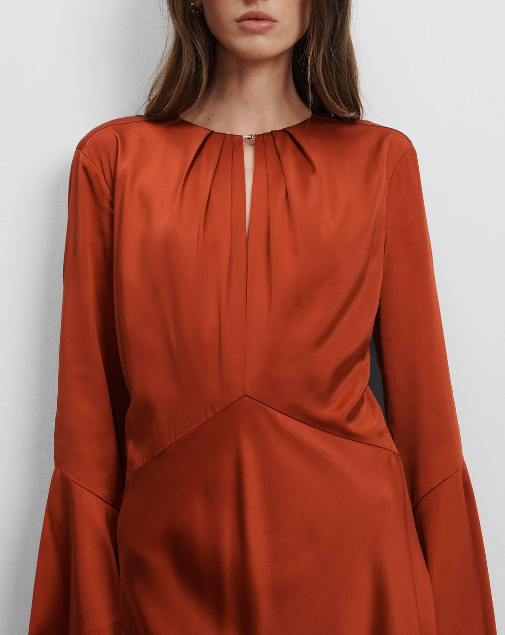 Veronica Beard Ezri Midi Dress - Carnelian Red