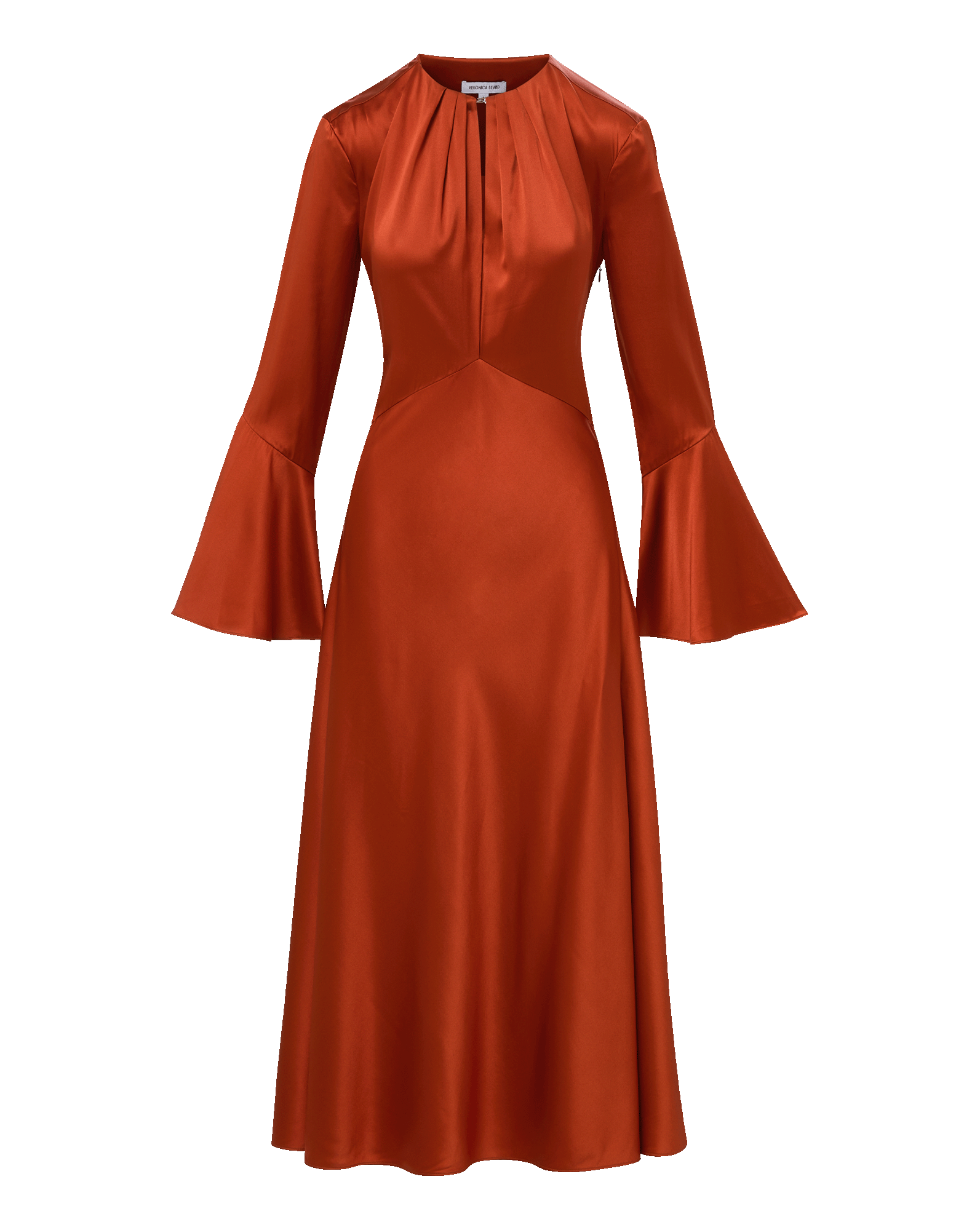 Veronica Beard Ezri Midi Dress - Carnelian Red