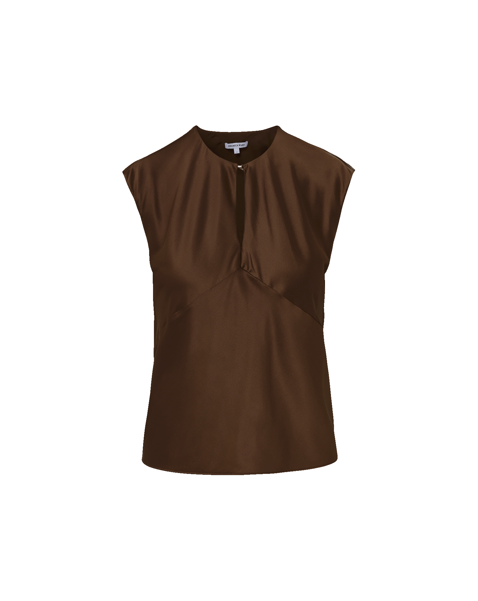 Veronica Beard Sparrow Silk Blouse | Walnut