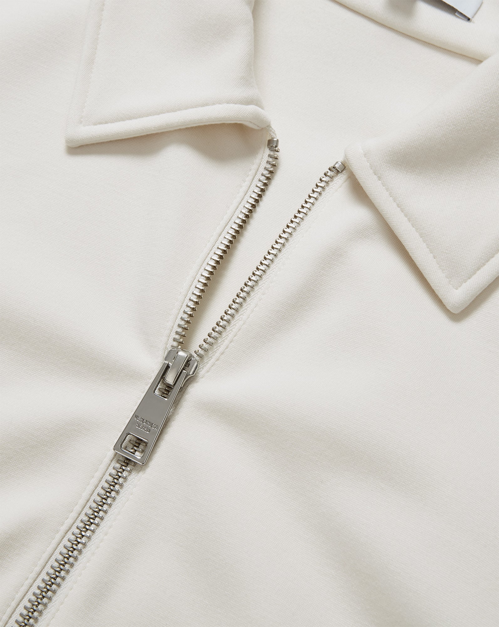 Veronica Beard Capelle Half-Zip Mini Dress - Dove White