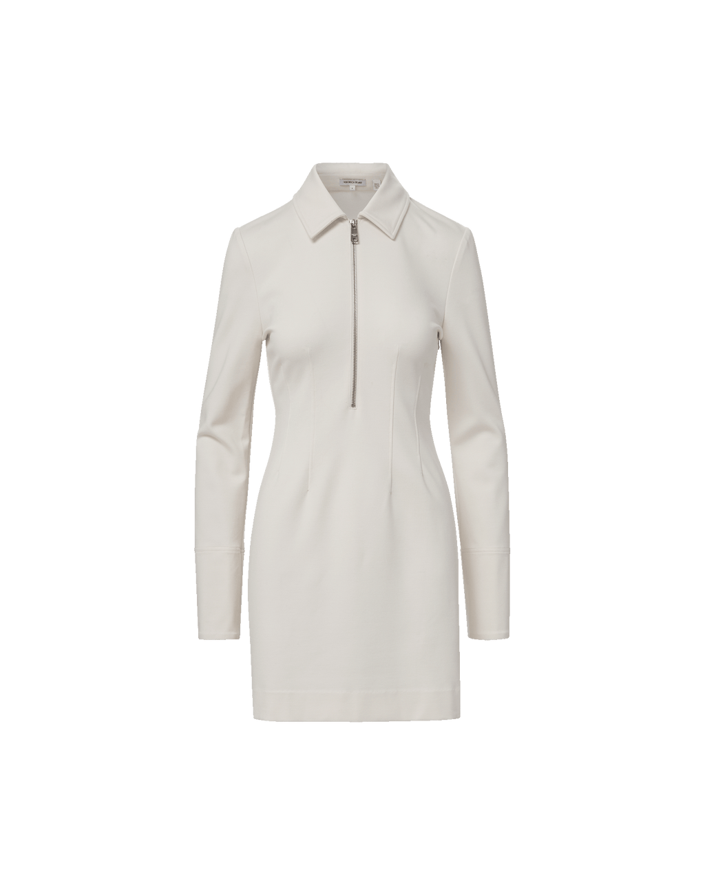 Veronica Beard Capelle Half-Zip Mini Dress - Dove White