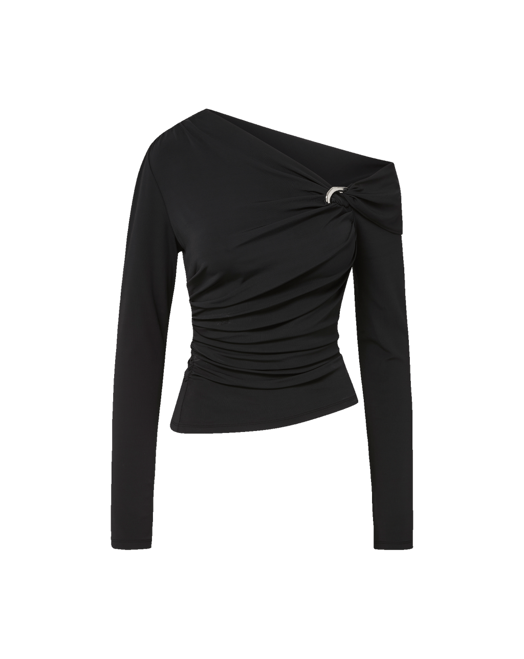 Veronica Beard Lozea Off-the-Shoulder Top Black