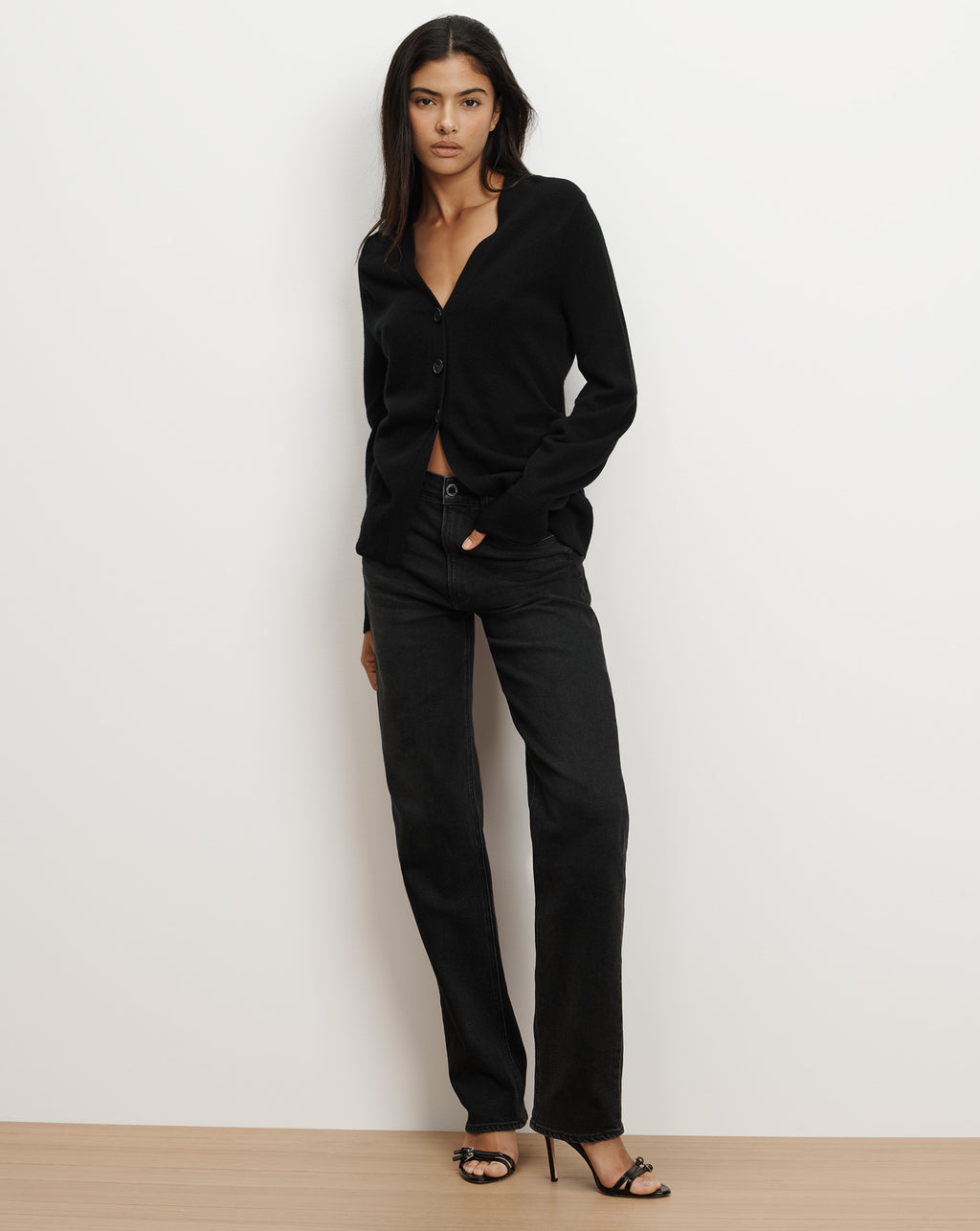 Veronica Beard Lamotte Cashmere Cardigan - Black