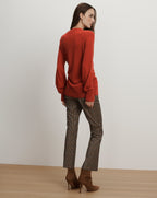 Veronica Beard Lamotte Cashmere Cardigan - Carnelian Red