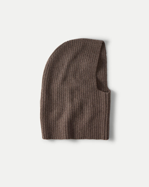 Wool-Cashmere Snood in Heather Dark Umber | Veronica Beard