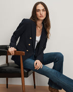Veronica Beard Miller Dickey Jacket - Navy/Gold