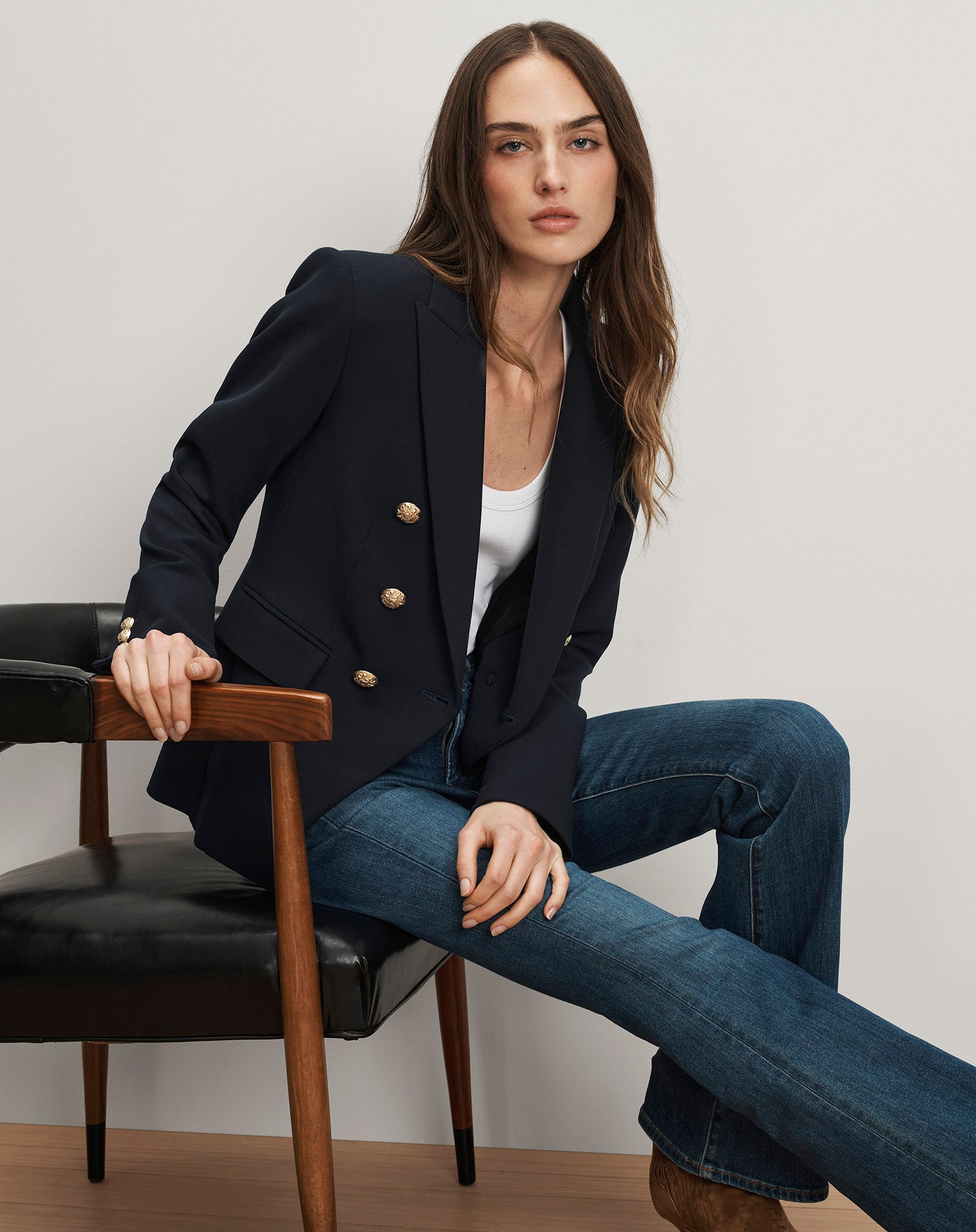 Veronica Beard Miller Dickey Jacket - Navy/Gold