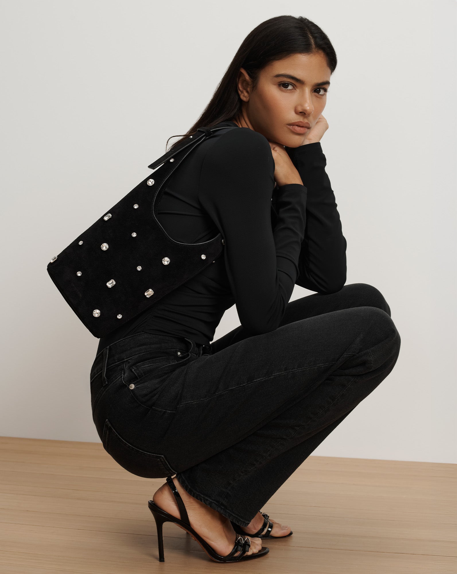 Veronica Beard Embellished Loop Bag