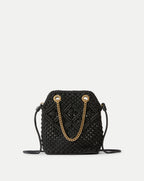 Veronica Beard Small Veronica Beard Macramé Slouch Bag - Black