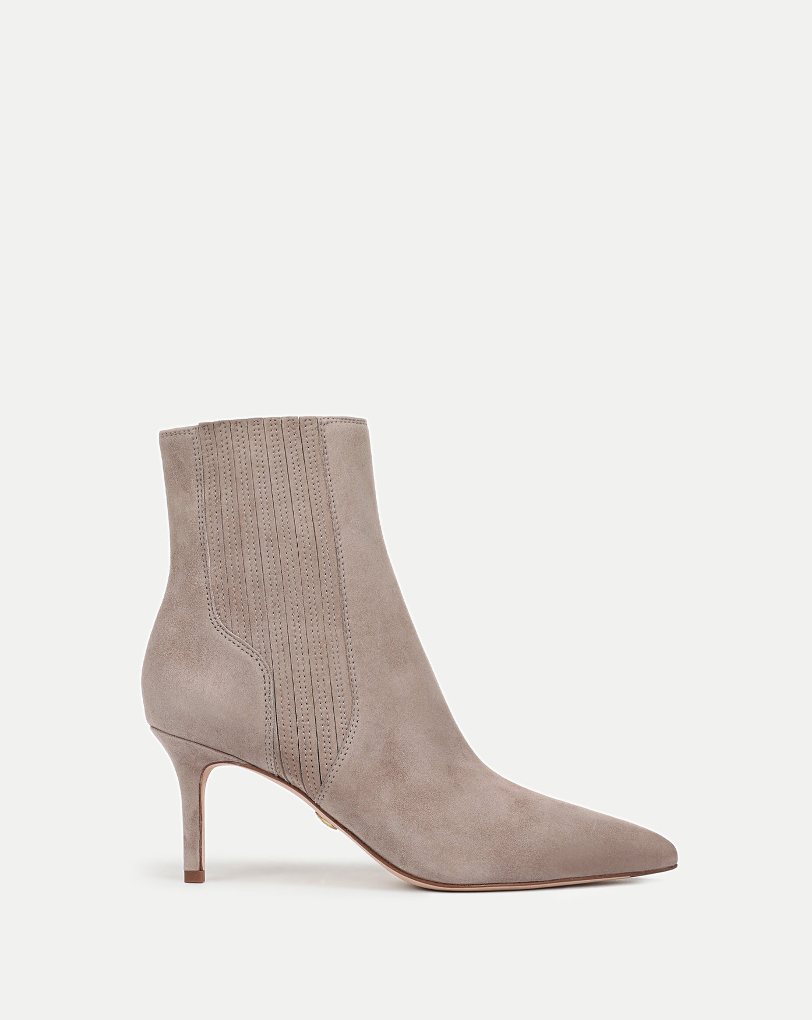 Veronica Beard Lisa Mid-Heel Ankle Boot - Bark