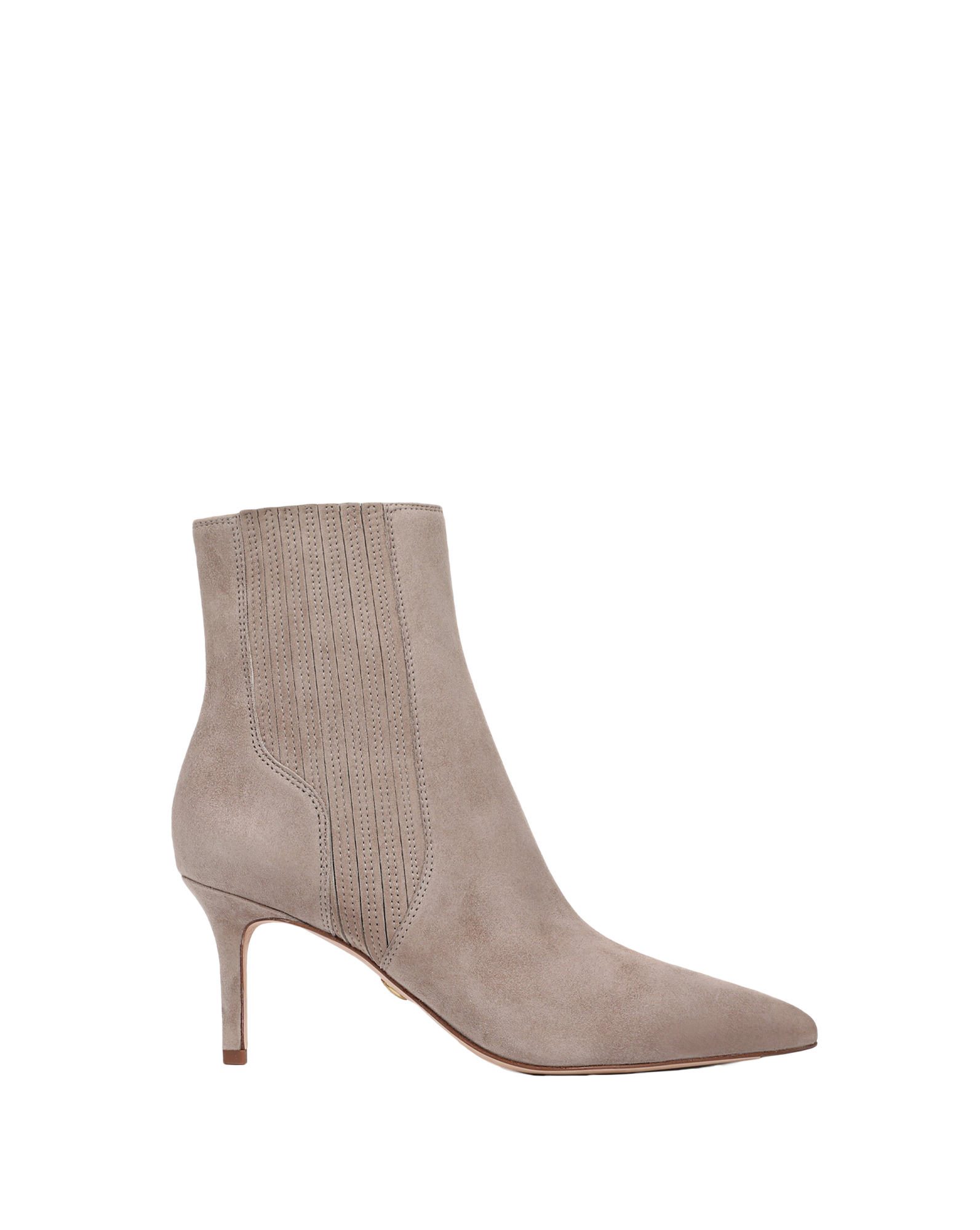Lisa Mid-Heel Ankle Boot in Bark | Veronica Beard
