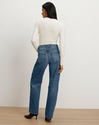 Veronica Beard Harley Arc-Leg Jean - Rebel Blue
