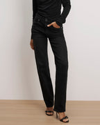 Veronica Beard Harley Arc-Leg Jean - Washed Onyx