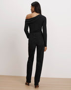 Veronica Beard Harley Arc-Leg Jean - Washed Onyx