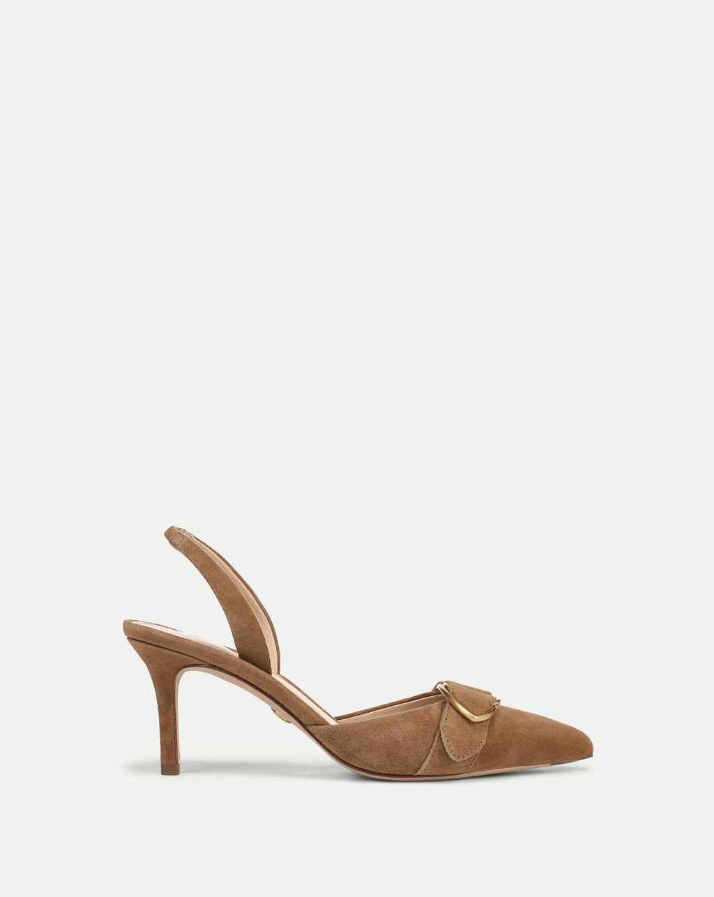Veronica Beard Loralyn Slingback Buckle Heel - Chestnut