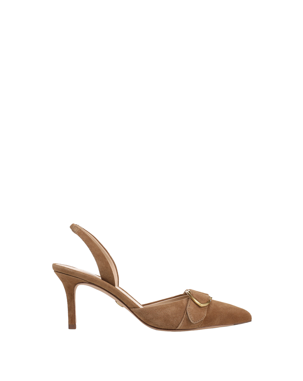 Veronica Beard Loralyn Slingback Buckle Heel - Chestnut