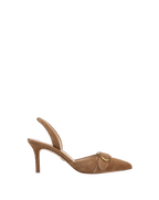 Veronica Beard Loralyn Slingback Buckle Heel - Chestnut