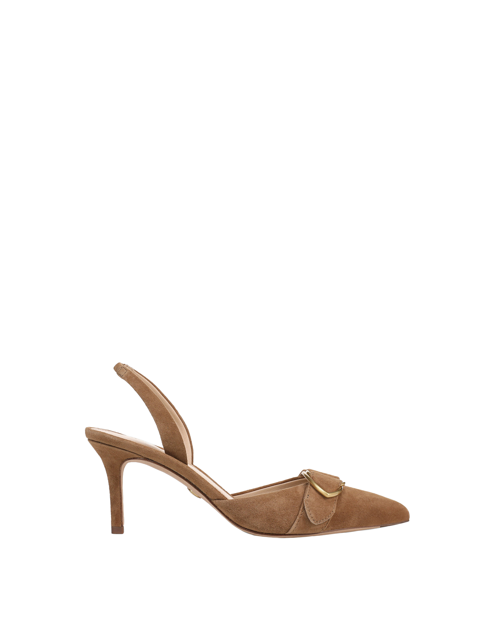 Veronica Beard Loralyn Slingback Buckle Heel - Chestnut
